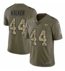 Men's Nike Jacksonville Jaguars #44 Travon Walker Olive Camo Stitched NFL Limited 2017 Salute To Service Jersey