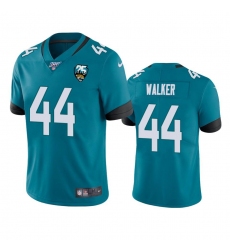 Men's Nike Jacksonville Jaguars #44 Travon Walker Teal 25th Anniversary Vapor Limited Stitched NFL 100th Season Jersey