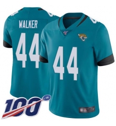 Men's Nike Jacksonville Jaguars #44 Travon Walker Teal Green Alternate Stitched NFL 100th Season Vapor Limited Jersey