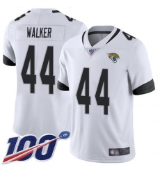 Men's Nike Jacksonville Jaguars #44 Travon Walker White Stitched NFL 100th Season Vapor Limited Jersey