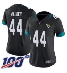 Women's Nike Jacksonville Jaguars #44 Travon Walker Black Team Color Stitched NFL 100th Season Vapor Untouchable Limited Jersey