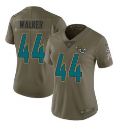 Women's Nike Jacksonville Jaguars #44 Travon Walker Olive Stitched NFL Limited 2017 Salute To Service Jersey