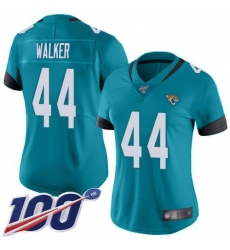 Women's Nike Jacksonville Jaguars #44 Travon Walker Teal Green Alternate Stitched NFL 100th Season Vapor Untouchable Limited Jersey