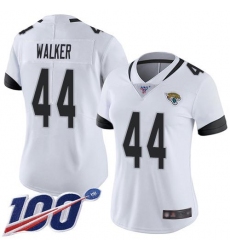 Women's Nike Jacksonville Jaguars #44 Travon Walker White Stitched NFL 100th Season Vapor Untouchable Limited Jersey