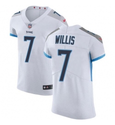 Men's Nike Tennessee Titans #7 Malik Willis White Stitched NFL Vapor Untouchable Elite Jersey