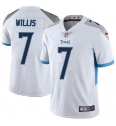 Men's Nike Tennessee Titans #7 Malik Willis White Stitched NFL Vapor Untouchable Limited Jersey