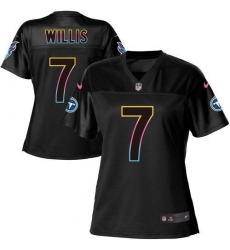 Women's Nike Tennessee Titans #7 Malik Willis Black NFL Fashion Game Jersey