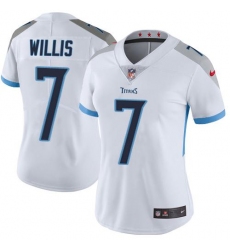 Women's Nike Tennessee Titans #7 Malik Willis White Stitched NFL Vapor Untouchable Limited Jersey