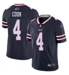 Men's Nike Buffalo Bills #4 James Cook Navy Stitched NFL Limited Inverted Legend Jersey