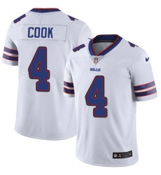 Men's Nike Buffalo Bills #4 James Cook White Stitched NFL Vapor Untouchable Limited Jersey