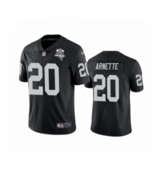 Men's Oakland Raiders #20 Damon Arnette Black 2020 Inaugural Season Vapor Limited Jersey