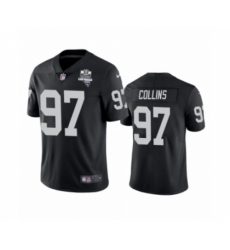 Men's Oakland Raiders #97 Maliek Collins Black 2020 Inaugural Season Vapor Limited Jersey