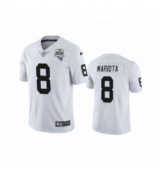 Men's Oakland Raiders #8 Marcus Mariota White 2020 Inaugural Season Vapor Limited Jersey