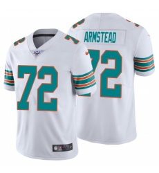 Men's Nike Miami Dolphins #72 Terron Armstead White Alternate Stitched NFL 100th Season Vapor Untouchable Limited Jersey