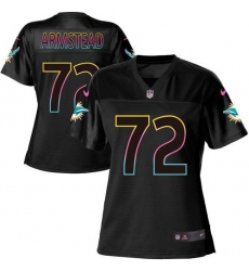 Women's Nike Miami Dolphins #72 Terron Armstead Black NFL Fashion Game Jersey