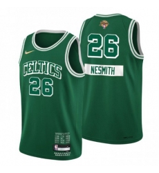 Men's Boston Celtics #26 Aaron Nesmith Nike Green 2022 NBA Finals Swingman City Edition Jersey