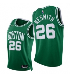 Men's Nike Boston Celtics #26 Aaron Nesmith 2021-22 75th Diamond Anniversary NBA Jersey Green