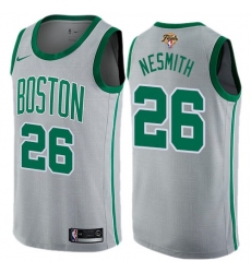 Youth Nike Boston Celtics #26 Aaron Nesmith Gray 2022 NBA Finals Swingman City Edition Jersey