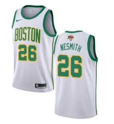 Youth Nike Boston Celtics #26 Aaron Nesmith White 2022 NBA Finals Swingman City Edition Jersey