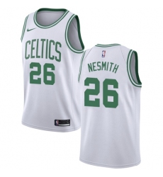 Youth Nike Boston Celtics #26 Aaron Nesmith White NBA Swingman Association Edition Jersey