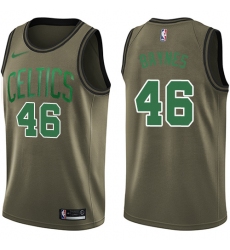 Men's Nike Boston Celtics #46 Aron Baynes Green Salute to Service Youth NBA Swingman Jersey