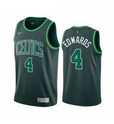 Men's Boston Celtics #4 Carsen Edwards Green NBA Swingman 2020-21 Earned Edition Jersey