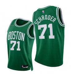 Men's Nike Boston Celtics #71 Dennis Schroder 2021-22 75th Diamond Anniversary NBA Jersey Green