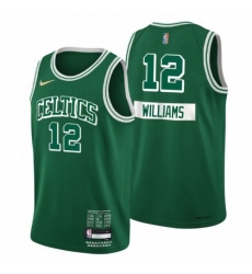 Men's Boston Celtics #12 Grant Williams Nike Green 2021-22 Swingman NBA Jersey - City Edition