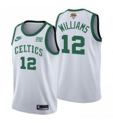 Men's Boston Celtics #12 Grant Williams Nike Releases Classic Edition 2022 NBA Finals 75th Anniversary Jersey White