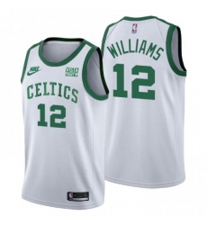 Men's Boston Celtics #12 Grant Williams Nike Releases Classic Edition NBA 75th Anniversary Jersey White