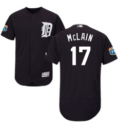 Men's Detroit Tigers #17 Denny McLain Navy Blue Flexbase Authentic Collection Stitched MLB Jersey