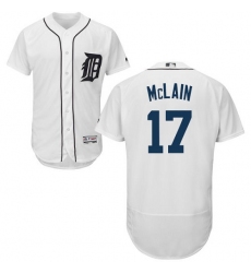 Men's Detroit Tigers #17 Denny McLain White Flexbase Authentic Collection Stitched MLB Jersey