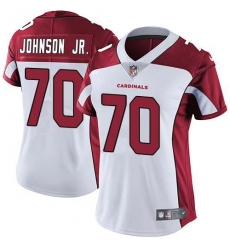 Women's Nike Arizona Cardinals #70 Paris Johnson Jr. White Stitched NFL Vapor Untouchable Limited Jersey