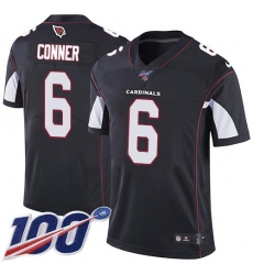 Men's Arizona Cardinals #6 James Conner Black Alternate Stitched NFL 100th Season Vapor Limited Jersey