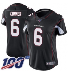 Women's Arizona Cardinals #6 James Conner Black Alternate Stitched NFL 100th Season Vapor Untouchable Limited Jersey