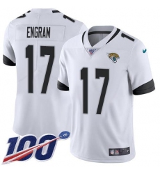 Men's Nike Jacksonville Jaguars #17 Evan Engram White Stitched NFL 100th Season Vapor Limited Jersey