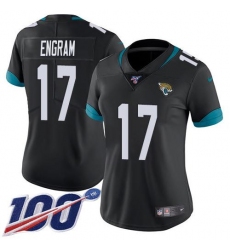 Women's Nike Jacksonville Jaguars #17 Evan Engram Black Team Color Stitched NFL 100th Season Vapor Untouchable Limited Jersey