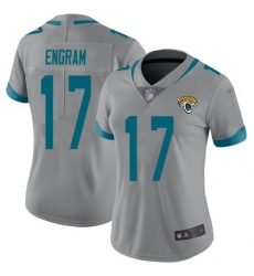 Women's Nike Jacksonville Jaguars #17 Evan Engram Silver Stitched NFL Limited Inverted Legend Jersey