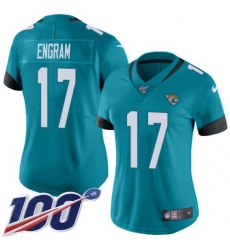 Women's Nike Jacksonville Jaguars #17 Evan Engram Teal Green Alternate Stitched NFL 100th Season Vapor Untouchable Limited Jersey