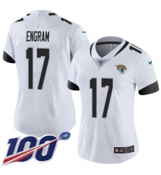 Women's Nike Jacksonville Jaguars #17 Evan Engram White Stitched NFL 100th Season Vapor Untouchable Limited Jersey