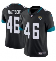 Men's Nike Jacksonville Jaguars #46 Ross Matiscik Black Team Color Stitched NFL Vapor Untouchable Limited Jersey