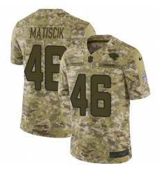 Men's Nike Jacksonville Jaguars #46 Ross Matiscik Camo Stitched NFL Limited 2018 Salute To Service Jersey