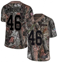 Men's Nike Jacksonville Jaguars #46 Ross Matiscik Camo Stitched NFL Limited Rush Realtree Jersey