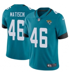 Men's Nike Jacksonville Jaguars #46 Ross Matiscik Teal Green Alternate Stitched NFL Vapor Untouchable Limited Jersey