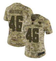 Women's Nike Jacksonville Jaguars #46 Ross Matiscik Camo Stitched NFL Limited 2018 Salute To Service Jersey