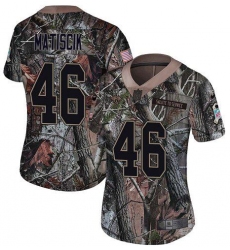 Women's Nike Jacksonville Jaguars #46 Ross Matiscik Camo Stitched NFL Limited Rush Realtree Jersey