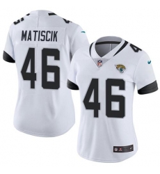 Women's Nike Jacksonville Jaguars #46 Ross Matiscik White Stitched NFL Vapor Untouchable Limited Jersey