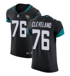 Men's Nike Jacksonville Jaguars #76 Ezra Cleveland Black Team Color Stitched NFL Vapor Untouchable Elite Jersey