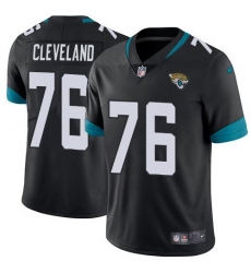 Men's Nike Jacksonville Jaguars #76 Ezra Cleveland Black Team Color Stitched NFL Vapor Untouchable Limited Jersey