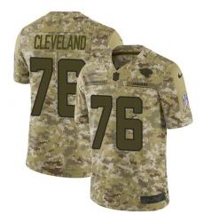 Men's Nike Jacksonville Jaguars #76 Ezra Cleveland Camo Stitched NFL Limited 2018 Salute To Service Jersey